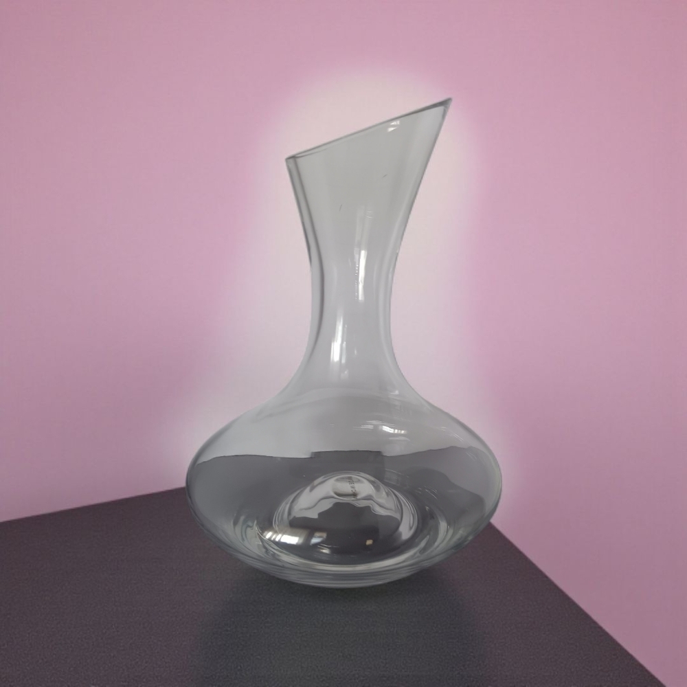Elegant Glass Wine Decanter 9" H